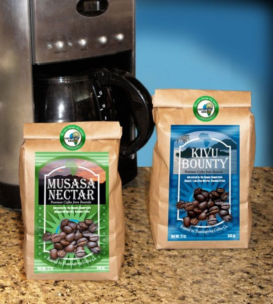 coffee bagged by coffee rwanda